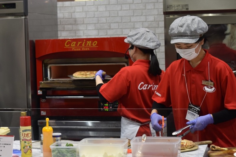 電気ピッツァ窯実演